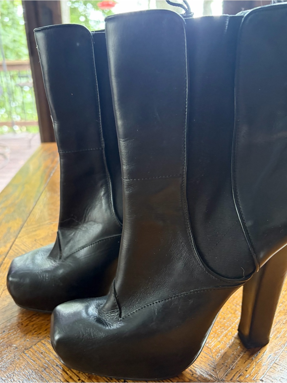 Vero Cuoio Black High-Heel Platform Ankle Boots - Women's
